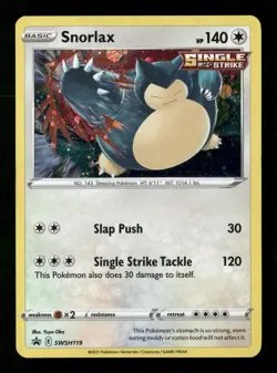 Snorlax SWSH: Sword & Shield Promo Cards #SWSH119 Pokemon Promo Holo - Image 1