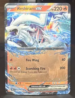 Pokemon TCG Reshiram ex 030/159 Sv09: Journey Together Double Rare Holo Card - Image 1
