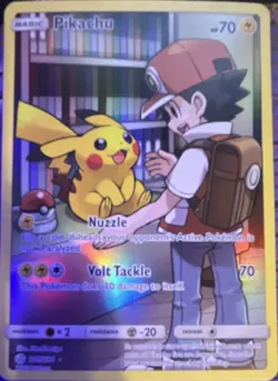Pokemon Pikachu 241/236 SM-Cosmic Eclipse Secret Rare Holo Basic Card - Image 1