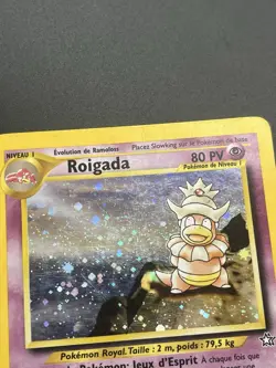 Slowking 14/111 Holo Neo Genesis French Pokemon Card Vintage Heavy Played HP - Image 3