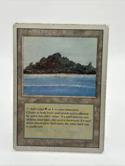 Tropical Island - MTG - Revised Edition 1994 MP/HP Vintage Card - Image 1