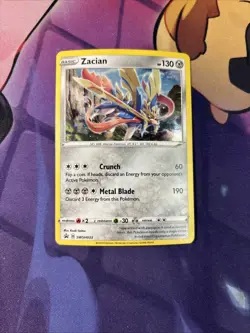 Zacian - SWSH033 - Pokemon Sword & Shield Promo Ultra Rare Holo Card VLP - Image 1