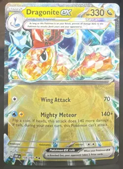 Pokemon TCG Dragonite ex 159/197 SV03: Obsidian Flames Double Rare Holo Card - Image 1