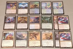 Magic The Gathering Aetherdrift Mythic Rare Lot 17 Cards Monument Willowrush - Image 2