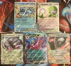 Pokemon EX Lot Scarlet & Violet Base 5 Cards Gyarados Gardevoir Toxicroak NM - Image 1