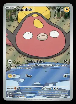 Stunfisk 118/086 Holo Illustration Rare White Flare Pokemon Card - Image 1