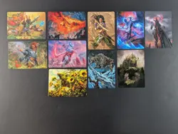 Magic The Gathering MTG LOT (10) Gold Signature Art Series Cards - Image 1