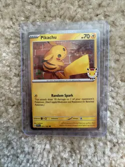Pikachu (Pokemon Day 2026) 051/162 TCG Card Cosmos Holo - Image 3