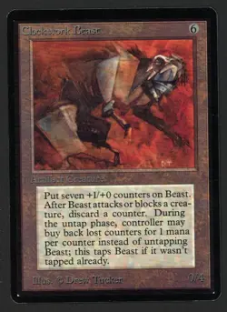 ***Beta Clockwork Beast*** MTG Beta Magic Kid Icarus - Image 1