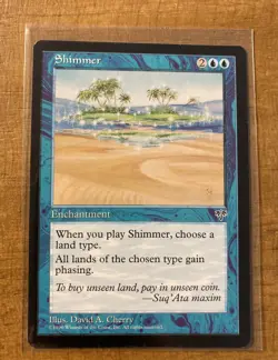 Magic The Gathering✨SHIMMER ✨ Mirage NM RARE Enchantment 1996 Reserve List - Image 1
