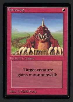 ***Beta Burrowing*** MTG Beta Magic Kid Icarus - Image 1