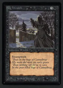 ***Beta Bog Wraith*** MTG Beta Magic Kid Icarus - Image 1