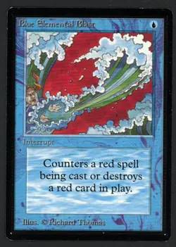 ***Beta Blue Elemental Blast (Ring Ding)*** MTG Beta Magic Kid Icarus - Image 1