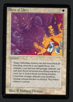 ***Beta Blaze of Glory*** MTG Beta Magic Kid Icarus - Image 1