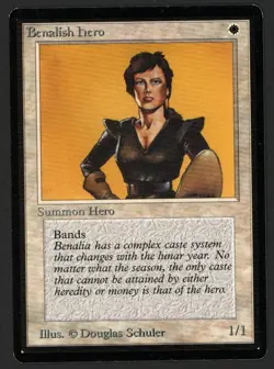 ***Beta Benalish Hero*** MTG Beta Magic Kid Icarus - Image 1