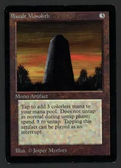 ***Beta Basalt Monolith*** MTG Beta Magic Kid Icarus - Image 1