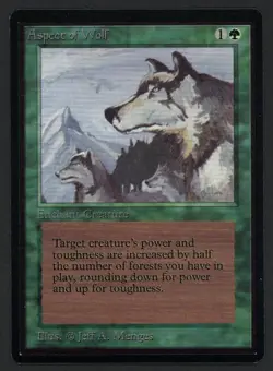 ***Beta Aspect of Wolf*** MTG Beta Magic Kid Icarus - Image 1