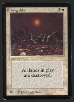 ***Beta Armageddon*** MTG Beta Magic Kid Icarus - Image 1