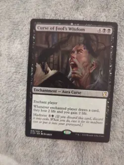 Curse of Fool's Wisdom Commander 2019 Magic the Gathering - Image 1