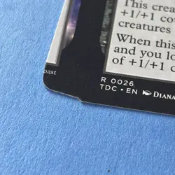 Bone Devourer Commander: Tarkir: Dragonstorm Mtg Misprint Miscut Error Twisted - Image 2