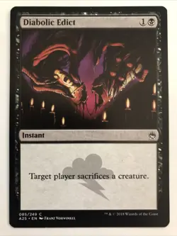 MTG Masters 25 Diabolic Edict 085/249 LP - Image 1