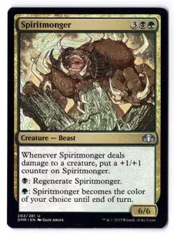 Spiritmonger NM/M* Dominaria Remastered ENGLISH 202/261 mtg -UnltdCards - Image 1