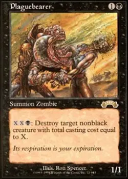 MTG Plaguebearer, Exodus, Damaged, English - Image 1