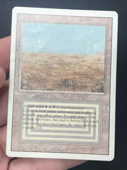 ***Scrubland (Tear and Creasing)*** MTG Revised Magic Kid Icarus - Image 3