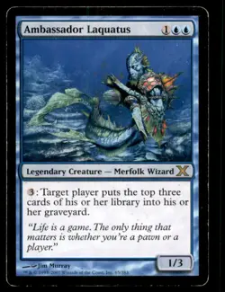 Ambassador Laquatus LP Light Play Tenth Edition MTG [11633] - Image 1