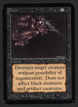 ***Alpha Terror (Light Indent)*** MTG Alpha Magic Kid Icarus - Image 1