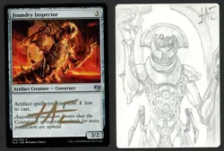 ***Foundry Inspector Artist Proof Signed Sketch*** MTG Kaladesh Jason A Engle - Image 1