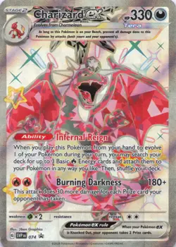 Pokemon TCG Charizard ex 074 SVP074 SVP Black Star Promo Holofoil - Image 2
