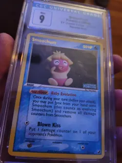 Smoochum CGC 9 31/115 Ex Unseen Forces REVERSE HOLO STAMPED Baby Pokemon Mint - Image 2