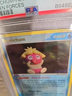 PSA 9 Mint Pokemon Smoochum EX Unseen Forces Reverse Holo Rare #31 - Image 4
