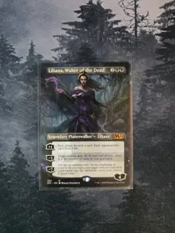 Liliana, Waker of the Dead (Borderless) Core Set 2021 Regular & Emblem - Image 1