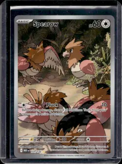 2025 Pokemon Mega Evolution Spearow Illustration Rare #151/132 - Image 1