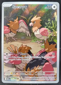 2025 Pokemon Mega Evolution Spearow #151/132 Illustration Rare MH - Image 1