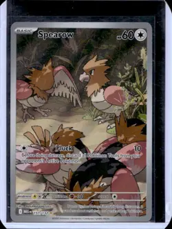 2025 Pokemon Mega Evolution Spearow Illustration Rare #151/132 - Image 1