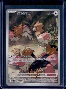2025 Pokemon Mega Evolution Spearow Illustration Rare #151/132 - Image 1