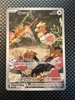 Pokemon 2025 Mega Evolution Spearow #151/132 Illustration Rare NM - Image 1