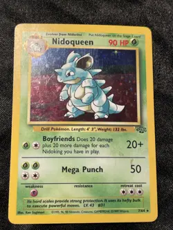 Nidoqueen 7/64 Rare Holo 1999 Jungle Set WOTC Pokemon Cards MP (A1) - Image 1