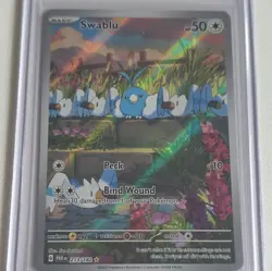MINT ~ Swablu Illustration Rare Paradox Rift 213/182 Pokemon TCG Card - Image 2