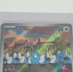 MINT ~ Swablu Illustration Rare Paradox Rift 213/182 Pokemon TCG Card - Image 3