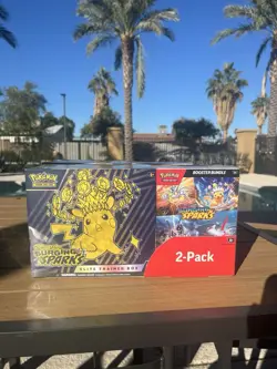 Pokemon Surging Sparks Elite Trainer Box, Booster Bundle Costco 2 Pack - Image 1
