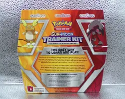 Pokemon tcg Sun & Moon Trainer Kit (Alolan Raichu & Lycanroc) NIB two player set 820650802102 - Image 2