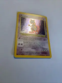 2000 Pokemon Set 2 Mewtwo Holo #10/130 With Swirl 🌀 NM/LP 🔥 - Image 3