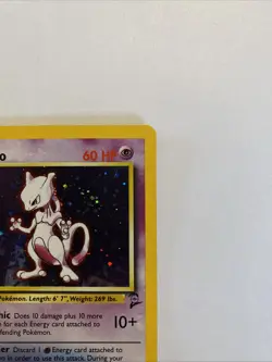 2000 Pokemon Set 2 Mewtwo Holo #10/130 With Swirl 🌀 NM/LP 🔥 - Image 5