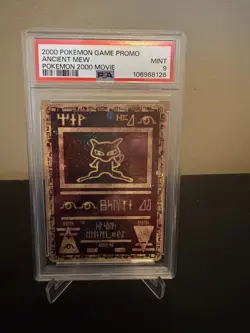 2000 Pokemon Game Promo Ancient Mew Movie PSA 9 Mint - Image 1