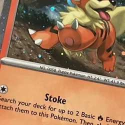 Pokemon Scarlet & Violet Black Star Promo - Growlithe SVP 024 SWIRL - Image 2
