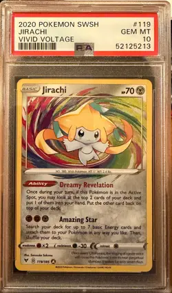 Jirachi 119/185 Vivid Voltage 2020 Pokemon PSA 10 - Image 1